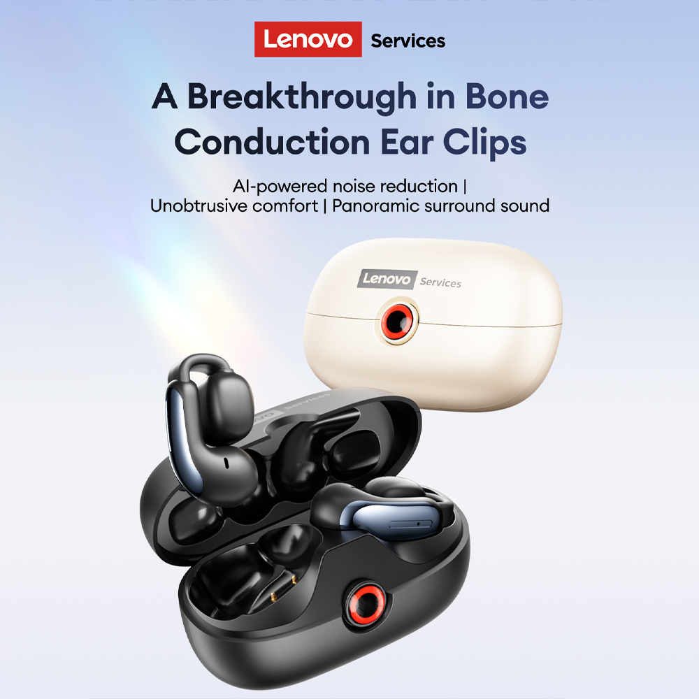 Noise Cancelling Headphone - Lenovo LES-108 Bone Conduction TWS Ear