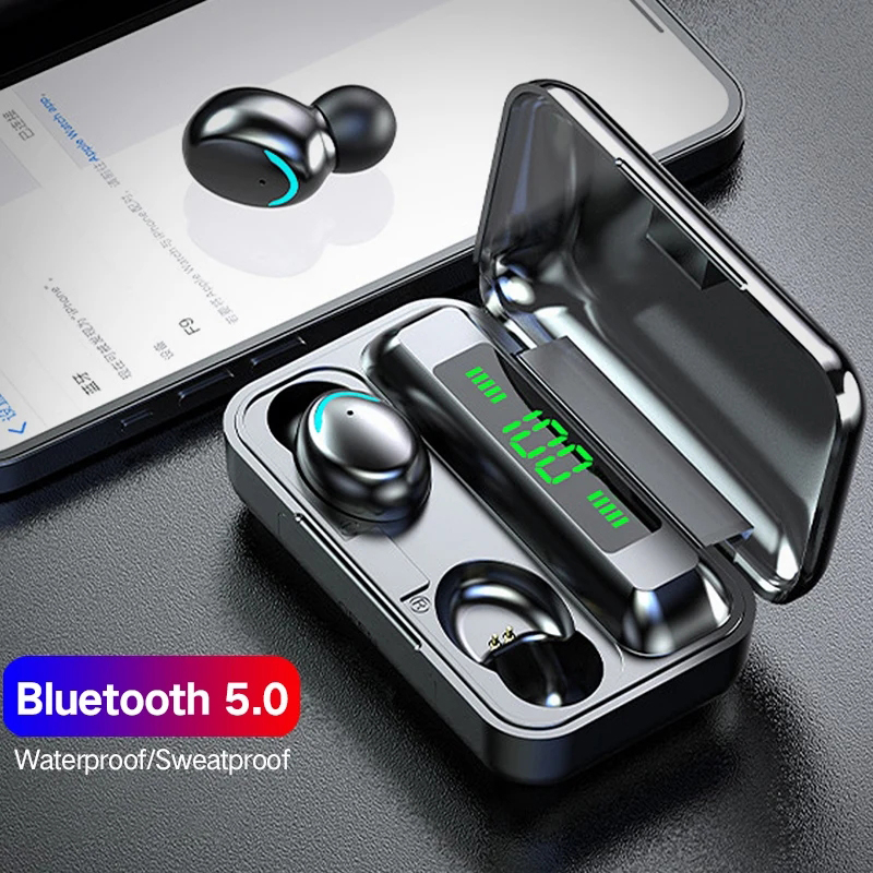 Bluetooth Headset On Ear - F9 Wireless Headphone TWS Bluetooth 5.0