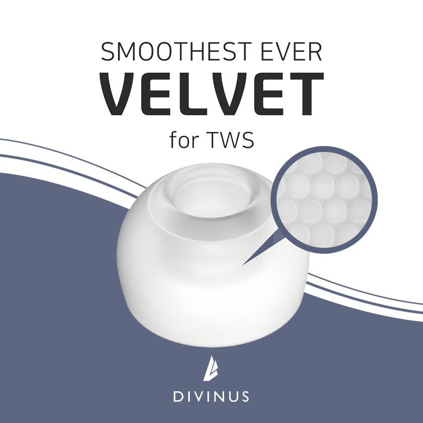 Wireless Earbuds Tws - ELOIT/ Divinus Velvet Eartips for TWS