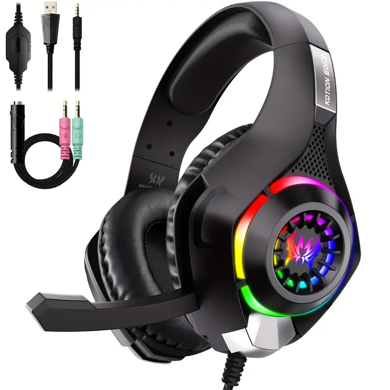 Gaming Headset Rgb - Gaming Headset for PC, PS4, PS5,