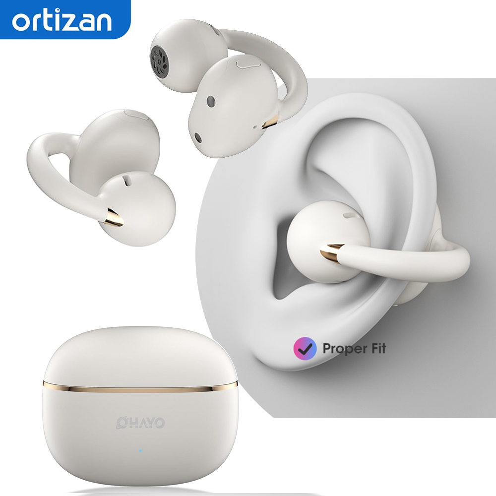 Earbuds Charging Case - Ortizan OHAYO-A7 Clip On Earbuds, Lightweight
