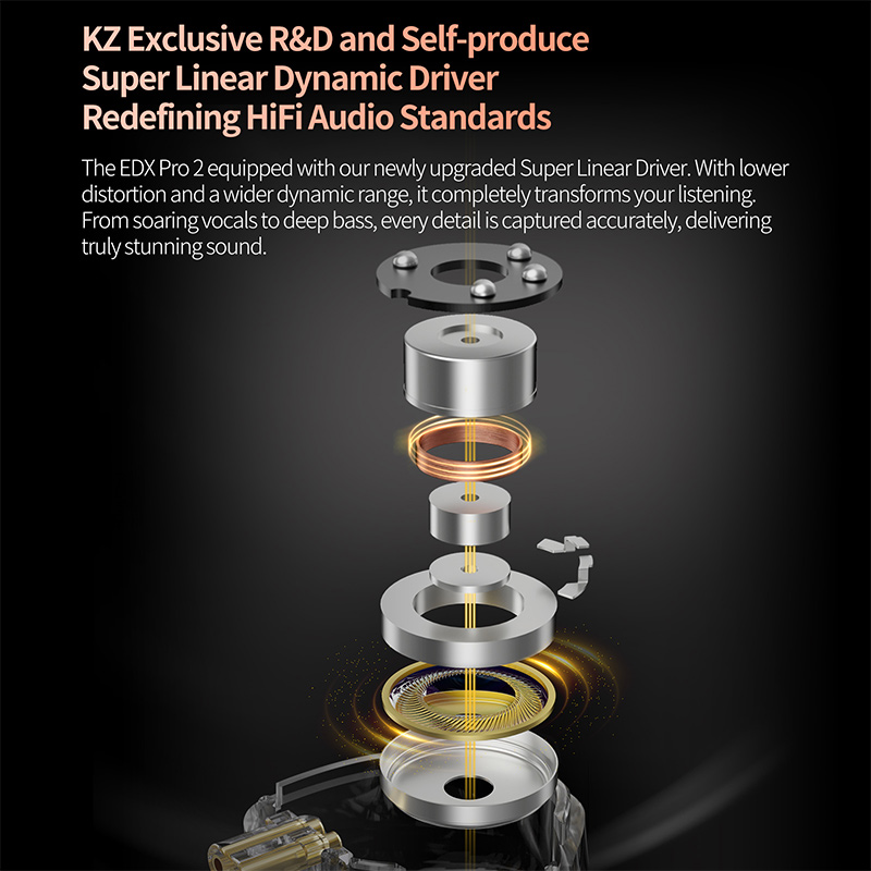KZ EDX Pro 2 Ultra-linear Dyna - In Ear Monitor Iem 评论和价格