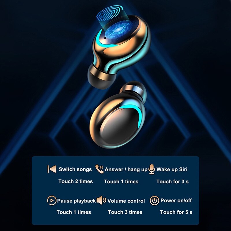 F9 Wireless Headphone TWS Blue - Bluetooth Headset On Ear 评论和价格