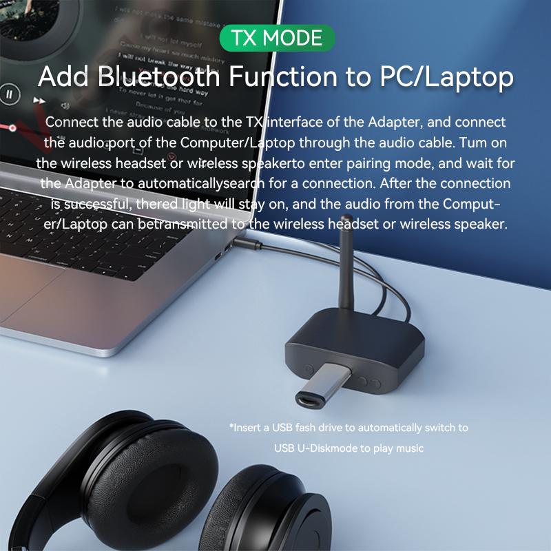 New 3 IN 1 Bluetooth 5.3 Audio - Bluetooth Adapter Receiver 评论和价格