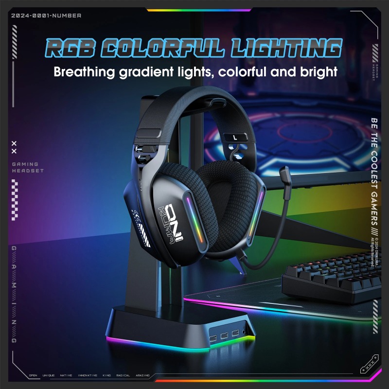 ONIKUMA GT808 Wireless Gaming  - Gaming Headset Rgb 评论和价格