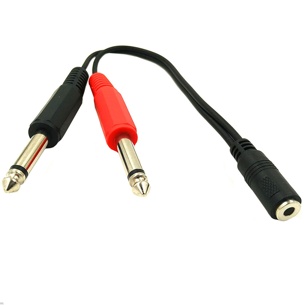 6.35 Mm Male To 2 6.35 Mm 3.5m - Audio Splitter Y 评论和价格