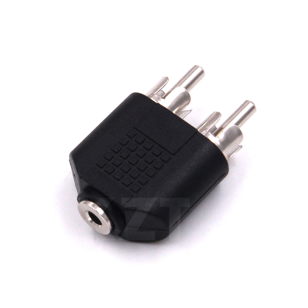 3.5mm Stereo Male To 2 RCA Fem - Earphone Splitter Jack 评论和价格