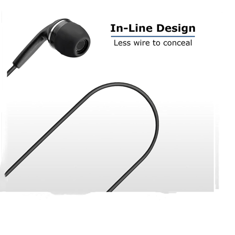 Rubber Earpiece and Mic Headse - Wired Earphone Mic 评论和价格