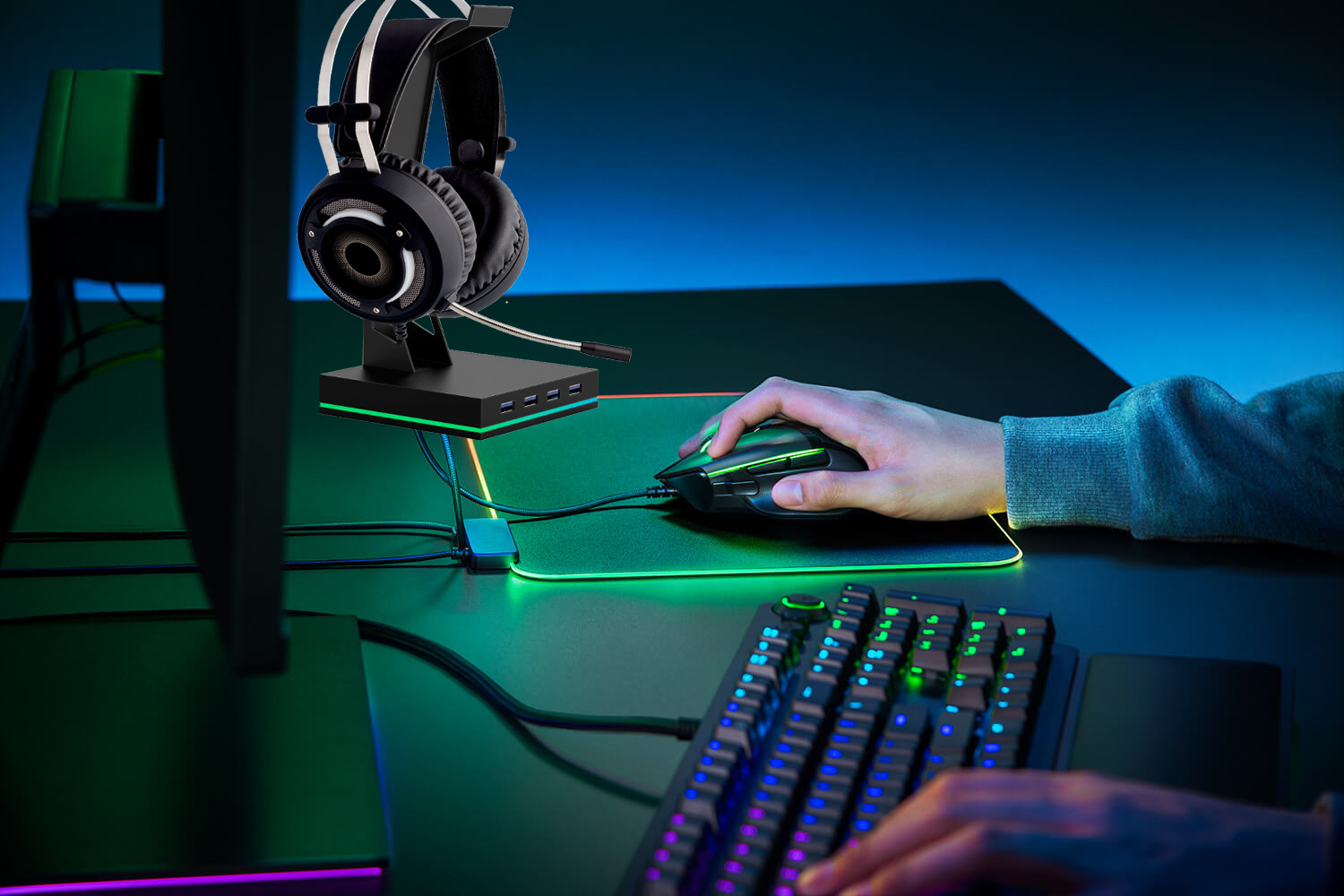 Hot Sale RGB Gaming Stand 4 US - Gaming Headset Rgb 评论和价格