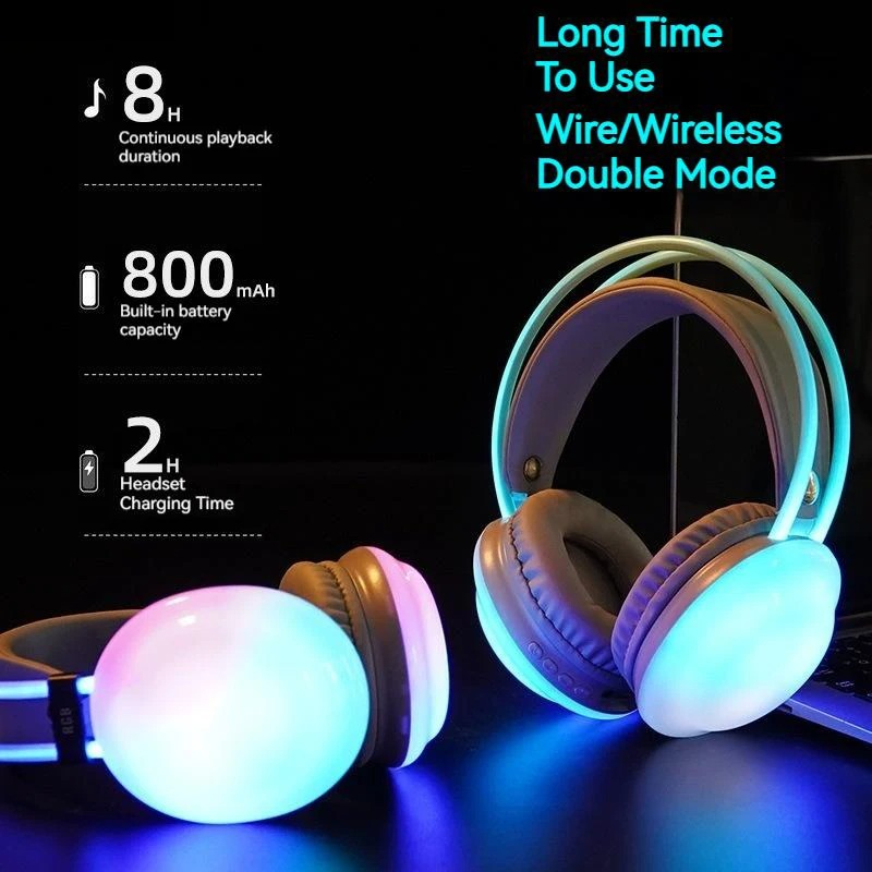 Gamer Wireless Bluetooth Headp - Gaming Headset Rgb 评论和价格