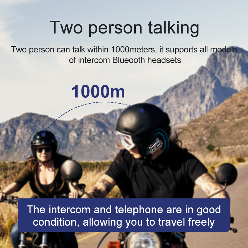 Y20 2X Motorcycle Helmet Inter - Bluetooth Headset On Ear 评论和价格
