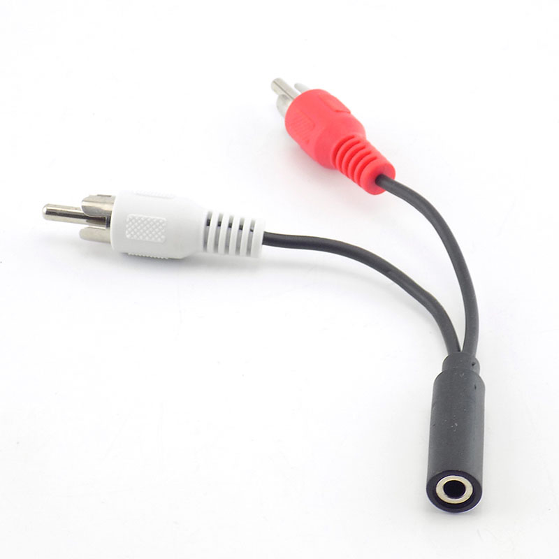 3.5mm RCA Female jack Stereo t - Cable Extension 3.5 评论和价格