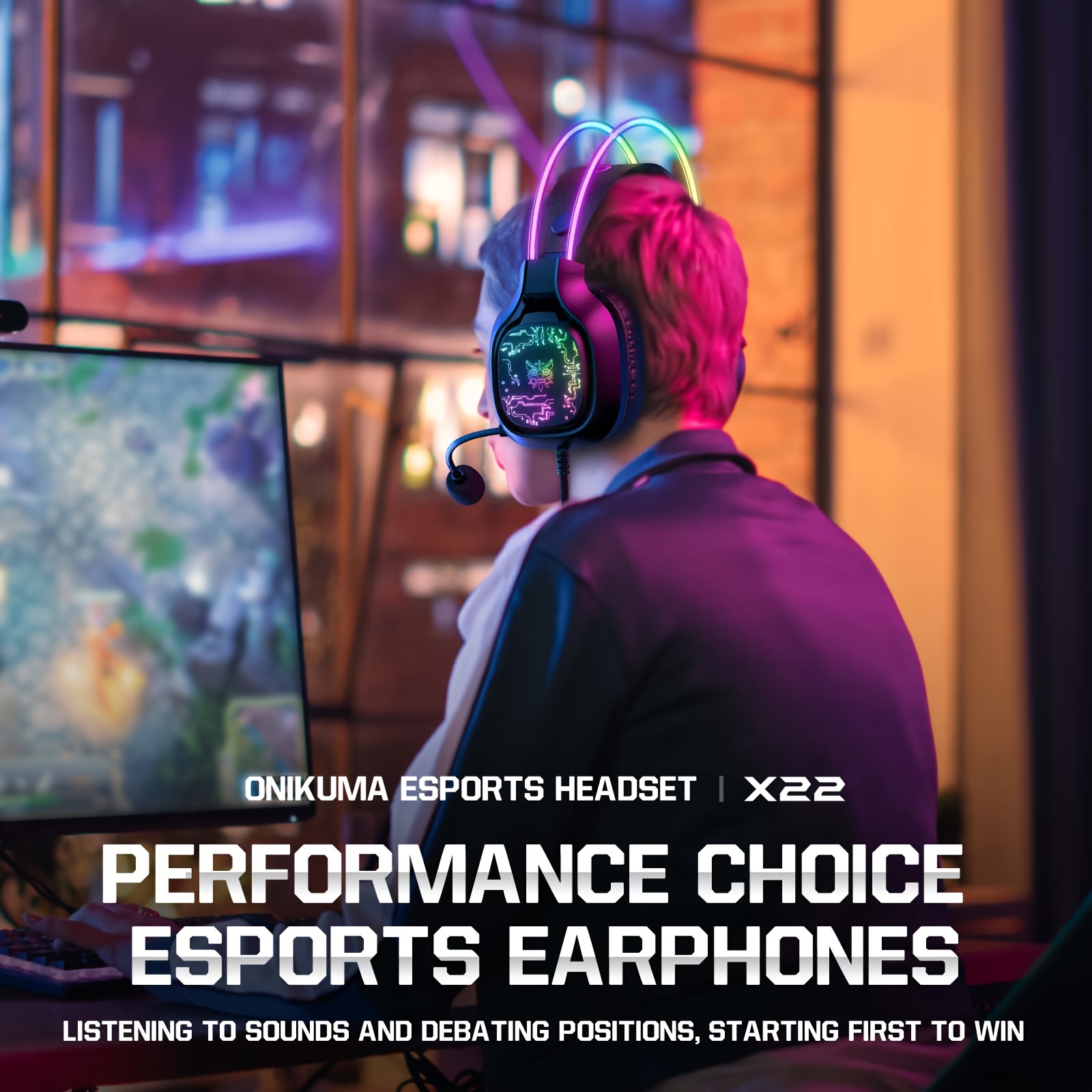ONIKUMA X22 Gaming Headset RGB - Gaming Headset Rgb 评论和价格