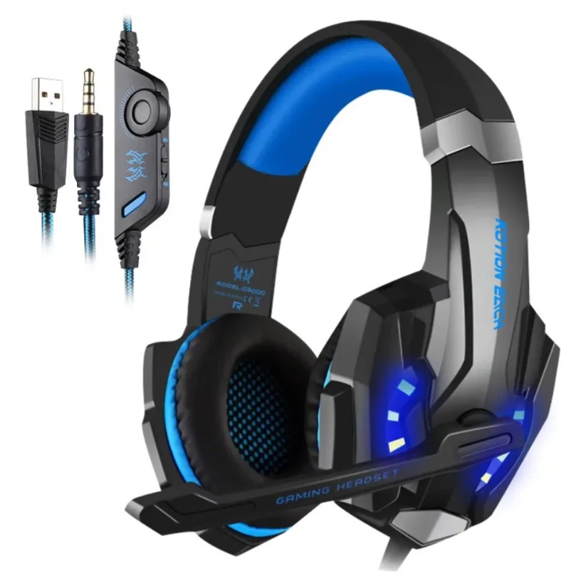 Gaming Headset Deep Bass Stere - Wired Earphone Mic 评论和价格