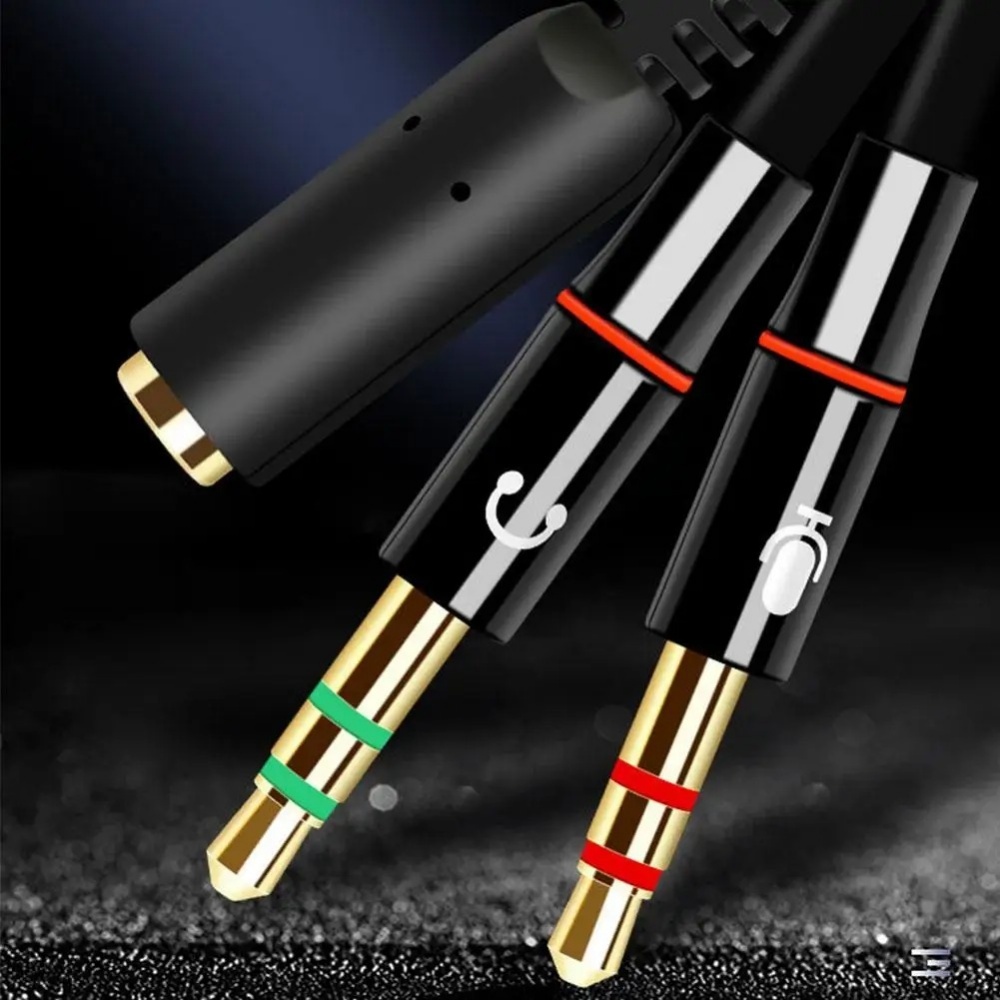 3.5mm Headphone Microphone Aud - Audio Splitter Y 评论和价格