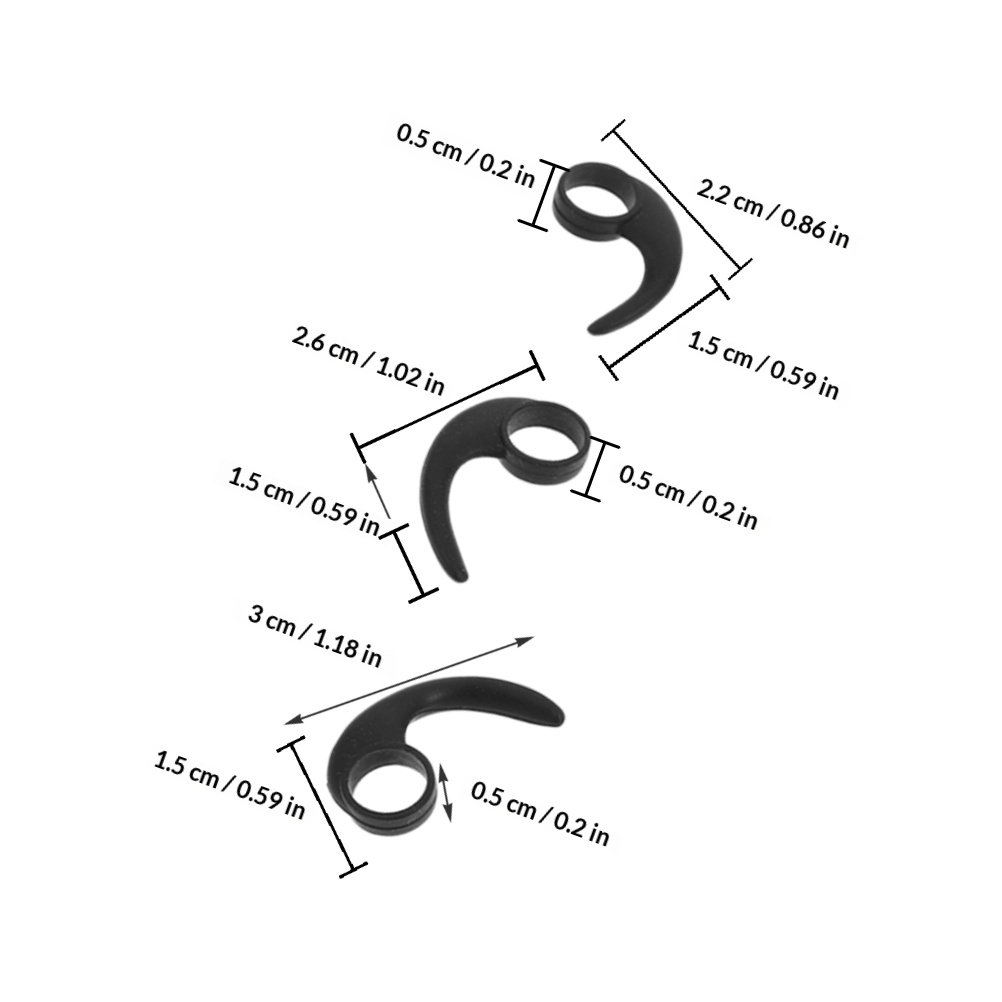 12Pcs Ear Hooks Silicone Sport - Silicone Ear Tip Replacement 评论和价格