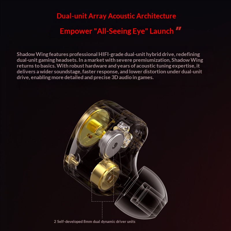 KZ Shadow Wing Earphone Wired  - Wired Earphone Mic 评论和价格