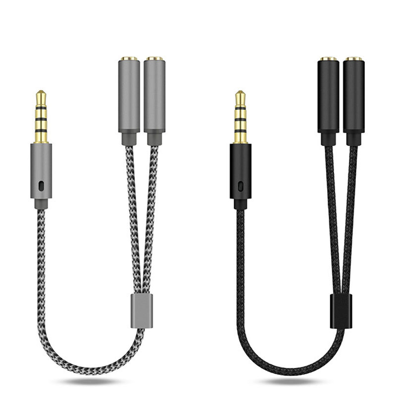 Braided 3.5mm Audio Splitter C - Earphone Splitter Jack 评论和价格