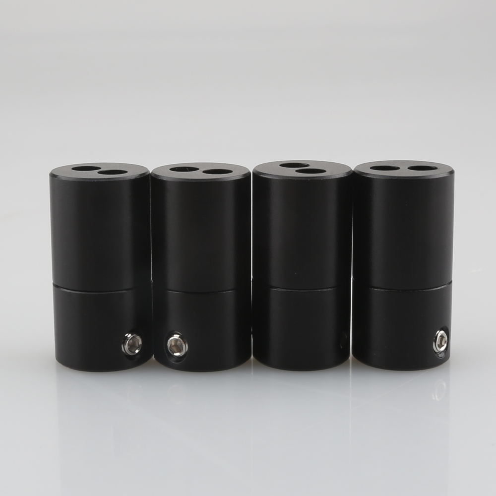 4PCS Aluminum Alloy Hi-Fi Spea - Audio Splitter Y 评论和价格