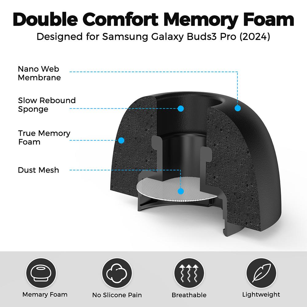 XDcase 4 Pairs Replacement Mem - Earphone Foam Tip 评论和价格