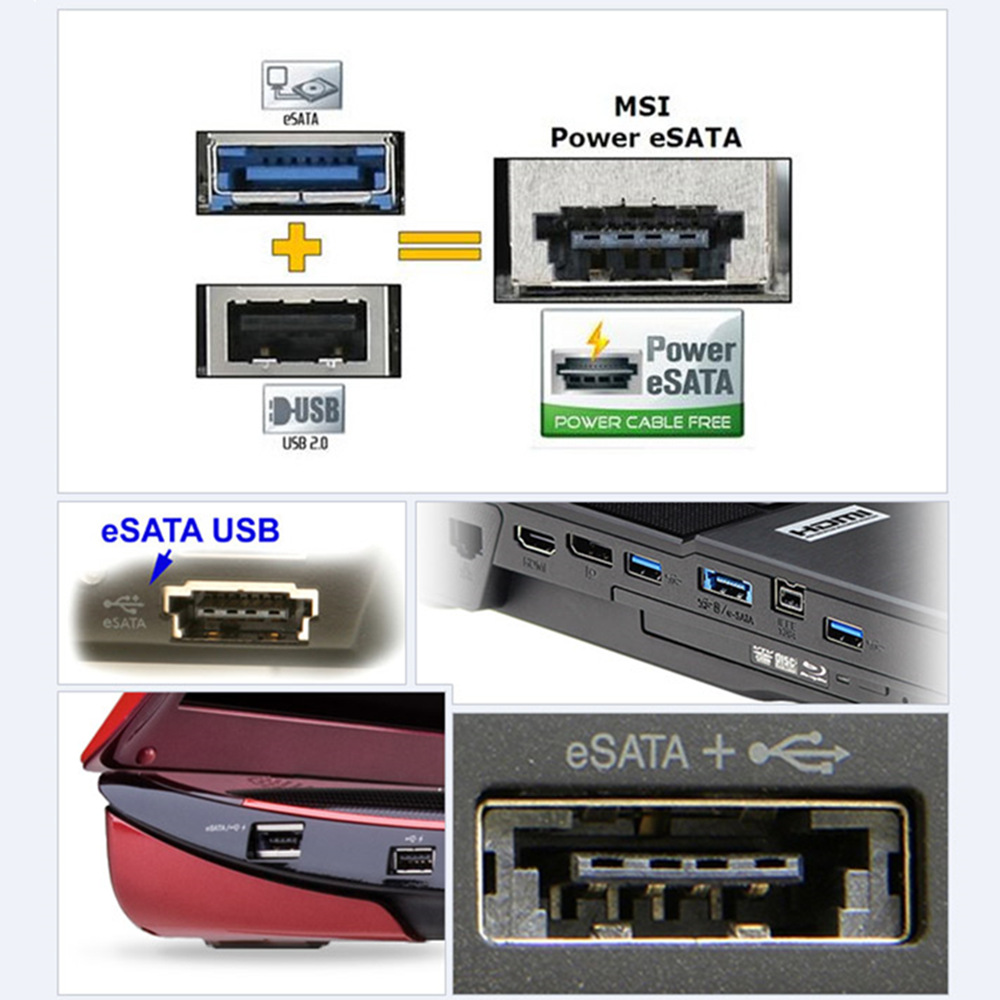 Power eSATA to SATA 22Pin Data - Cable Extension 3.5 评论和价格