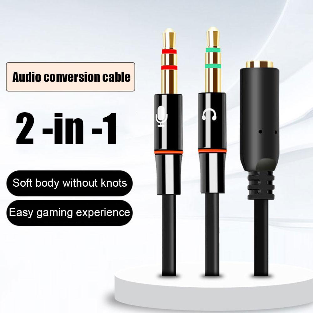 Headphone Microphone Audio Con - Audio Splitter Y 评论和价格