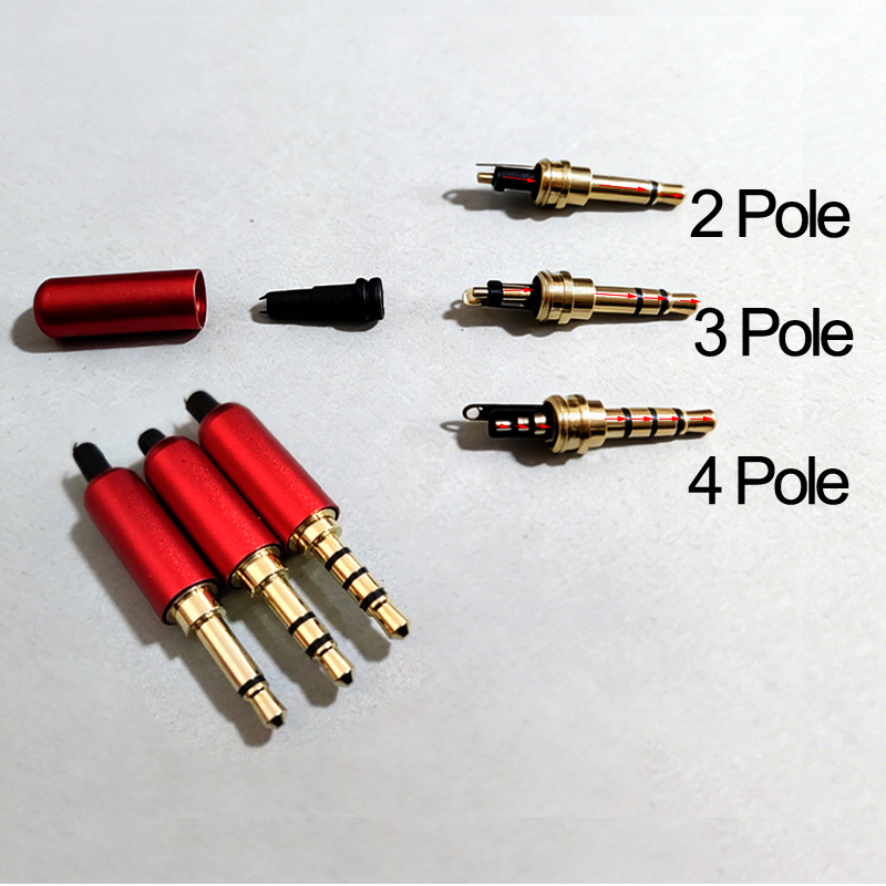 1PC 3.5MM Audio Connector 2/3/ - Audiophile Headphone Wired 评论和价格
